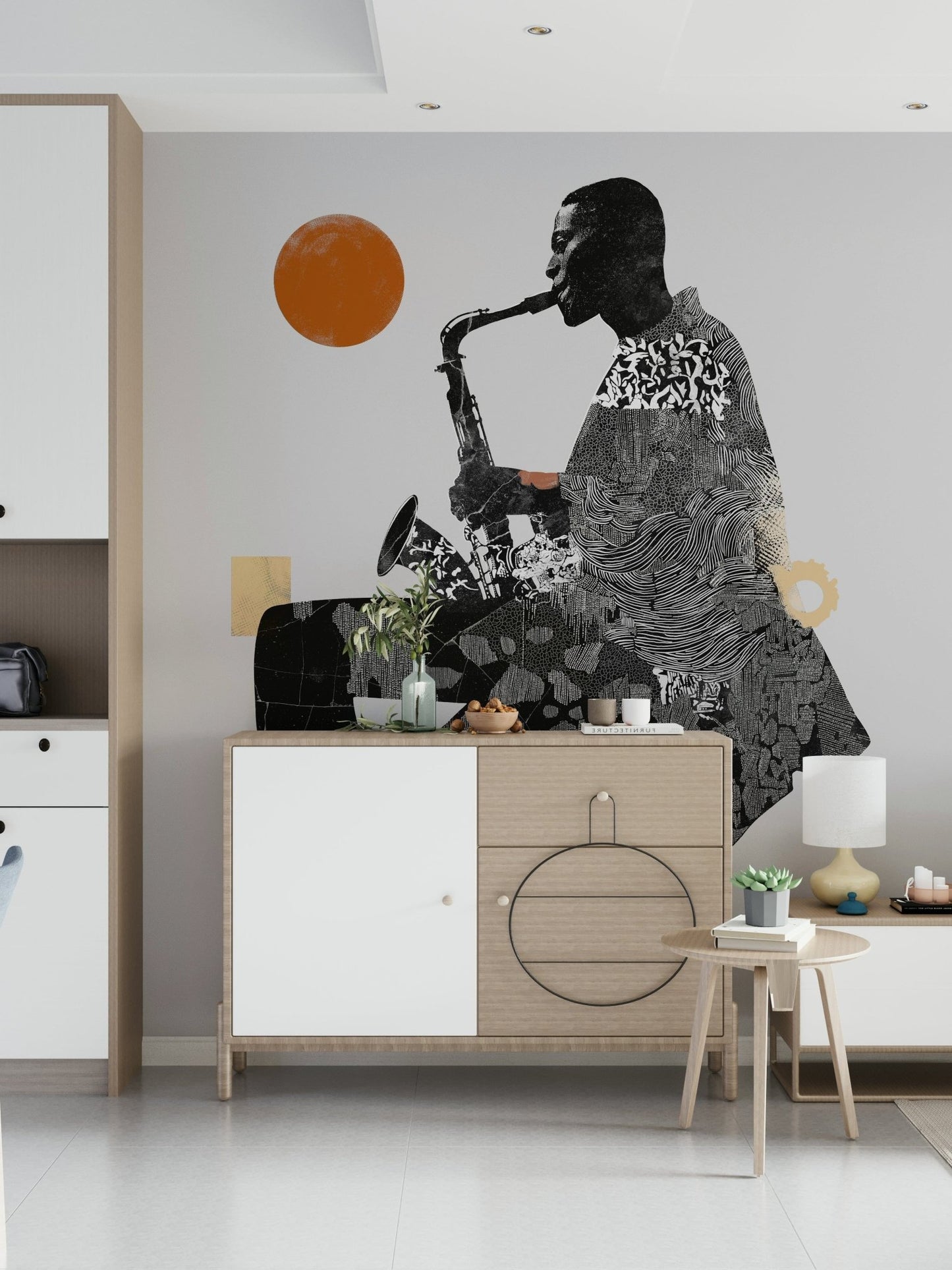 Urban Jazz Wall Mural