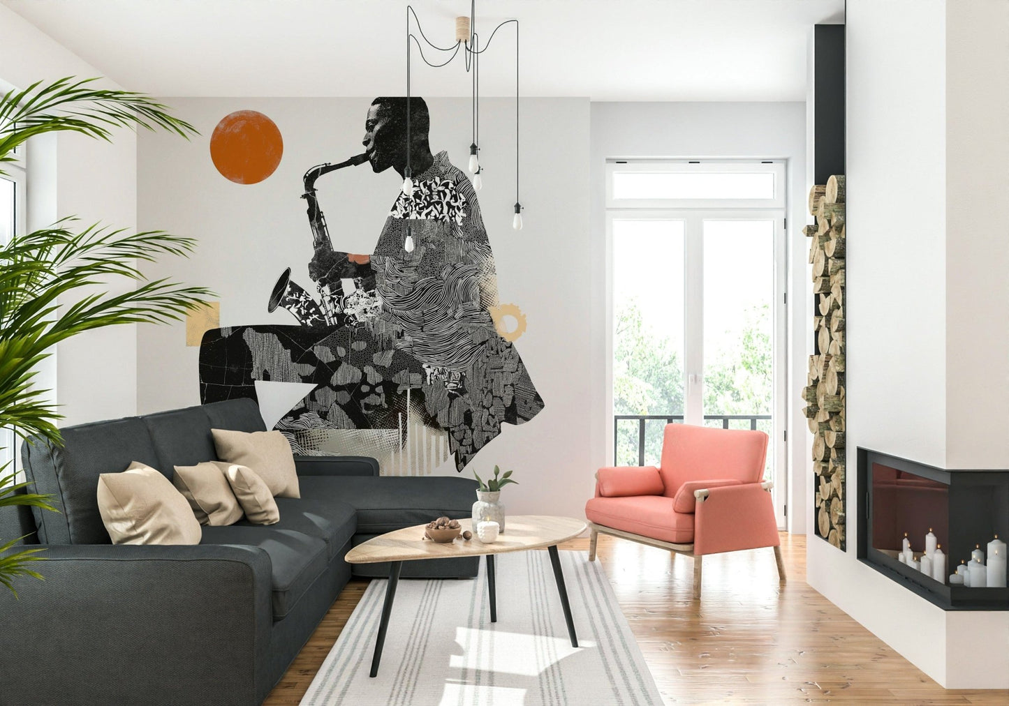 Urban Jazz Wall Mural