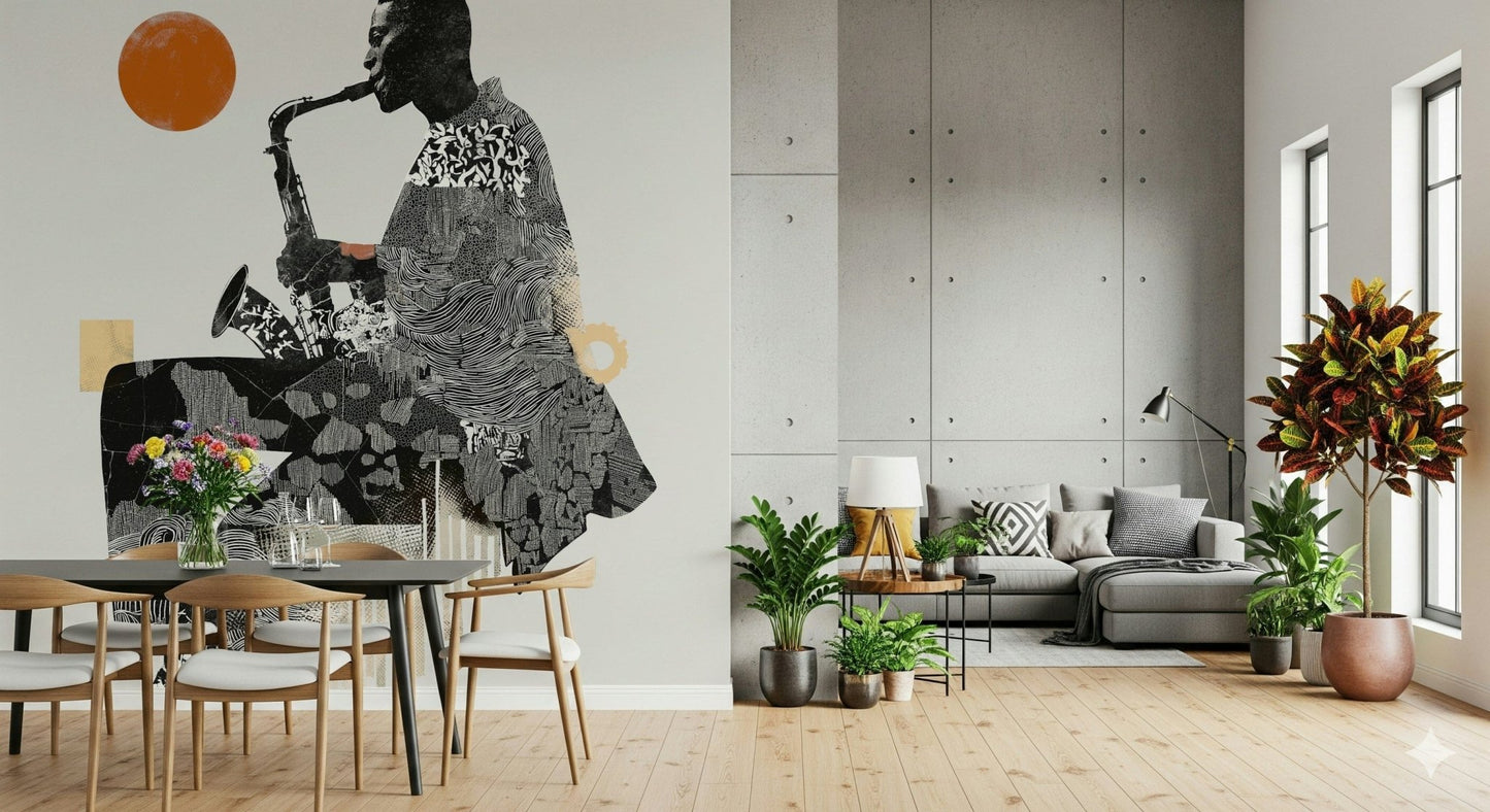 Urban Jazz Wall Mural