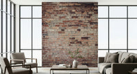 Urban-inspired textured wallpaper mural with authentic worn surfaces for contemporary interiors.
