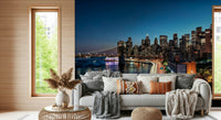 Glowing bridge architecture wallpaper for walls Urban Pulse.