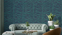 The stripes are stylized, with sharp, graphic lines.
