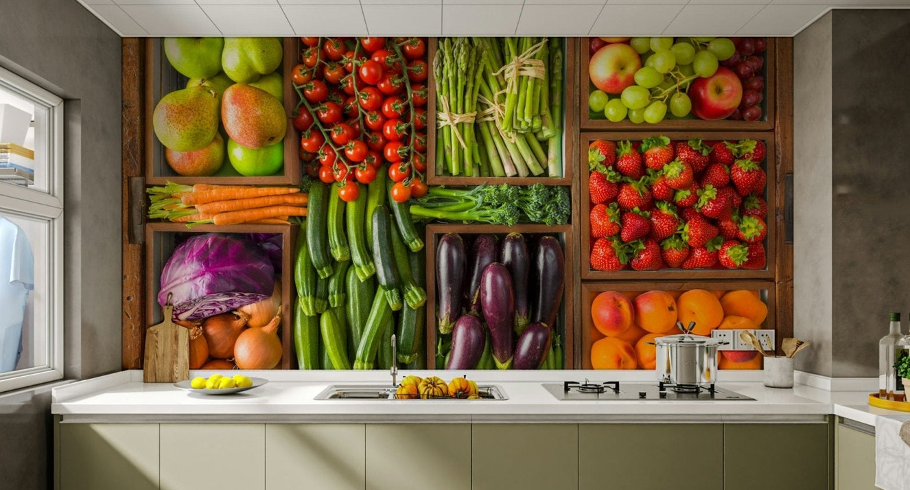 Veggie Patch Pantry Wall Mural