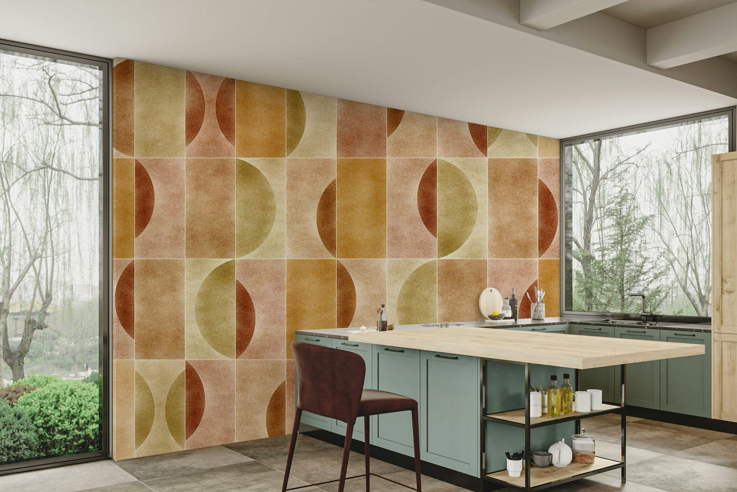 The design has a beautiful, artistic aesthetic.

