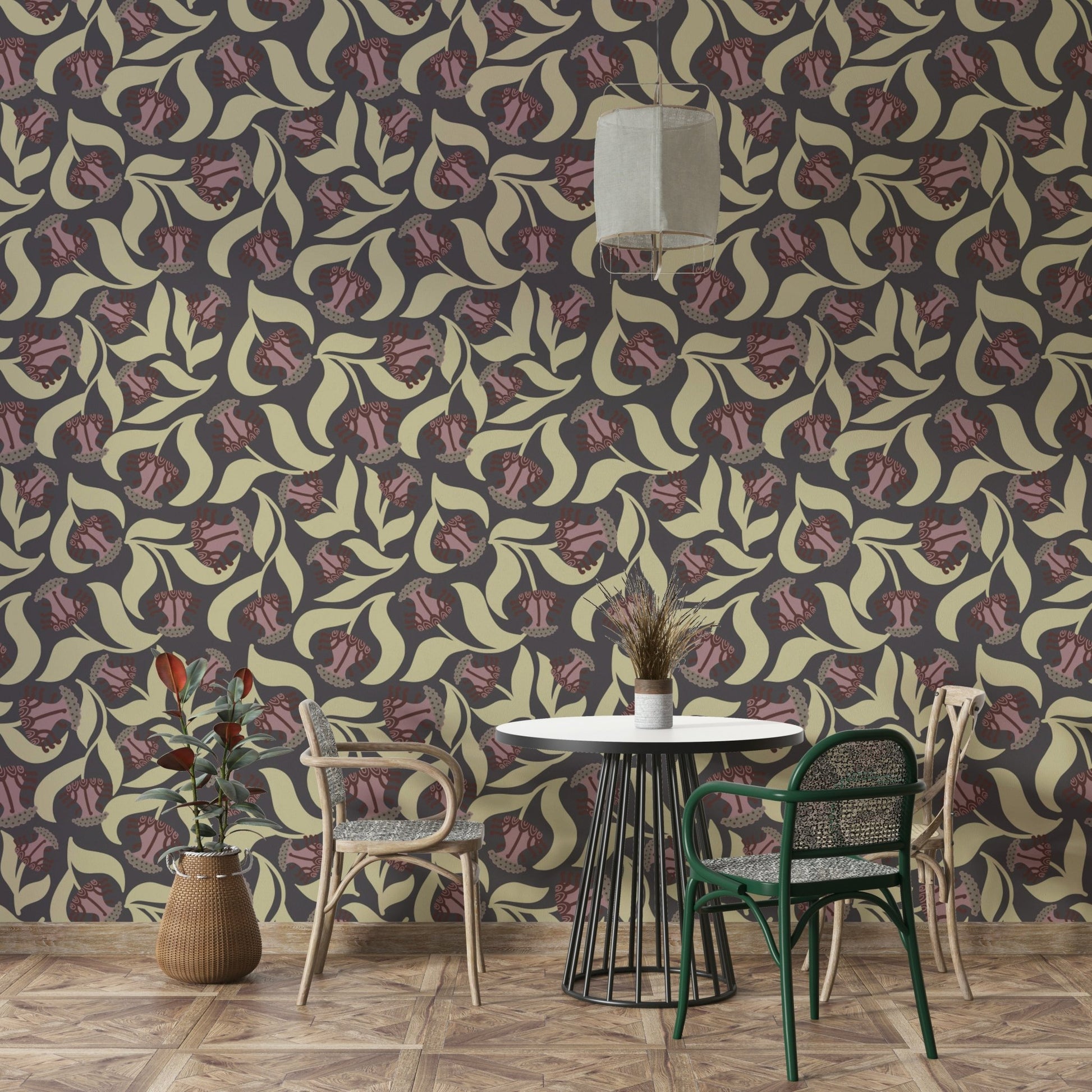 Colors are likely soft, muted, or slightly faded, consistent with a historical feel.
