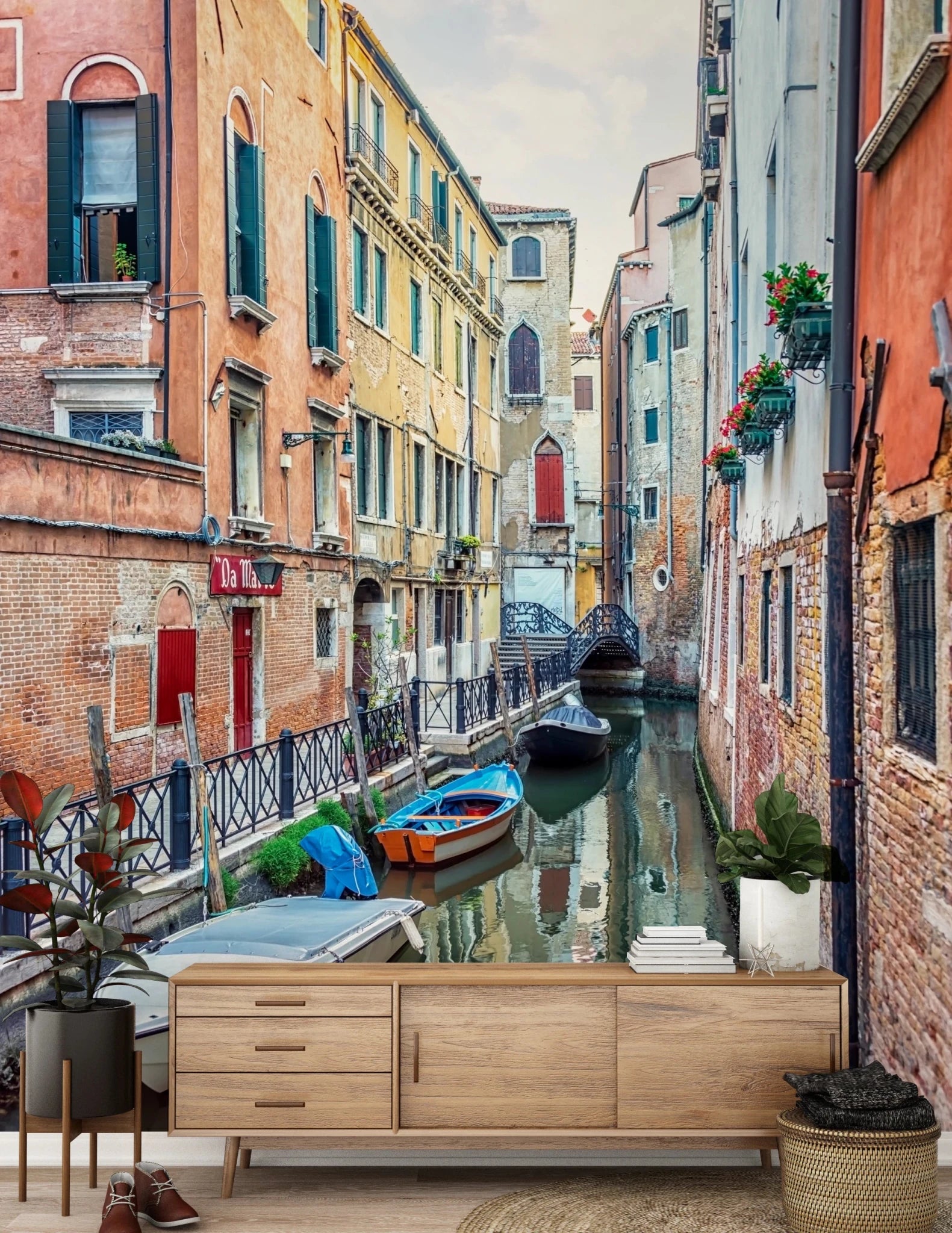 Venetian Canal Serenade Wall Mural