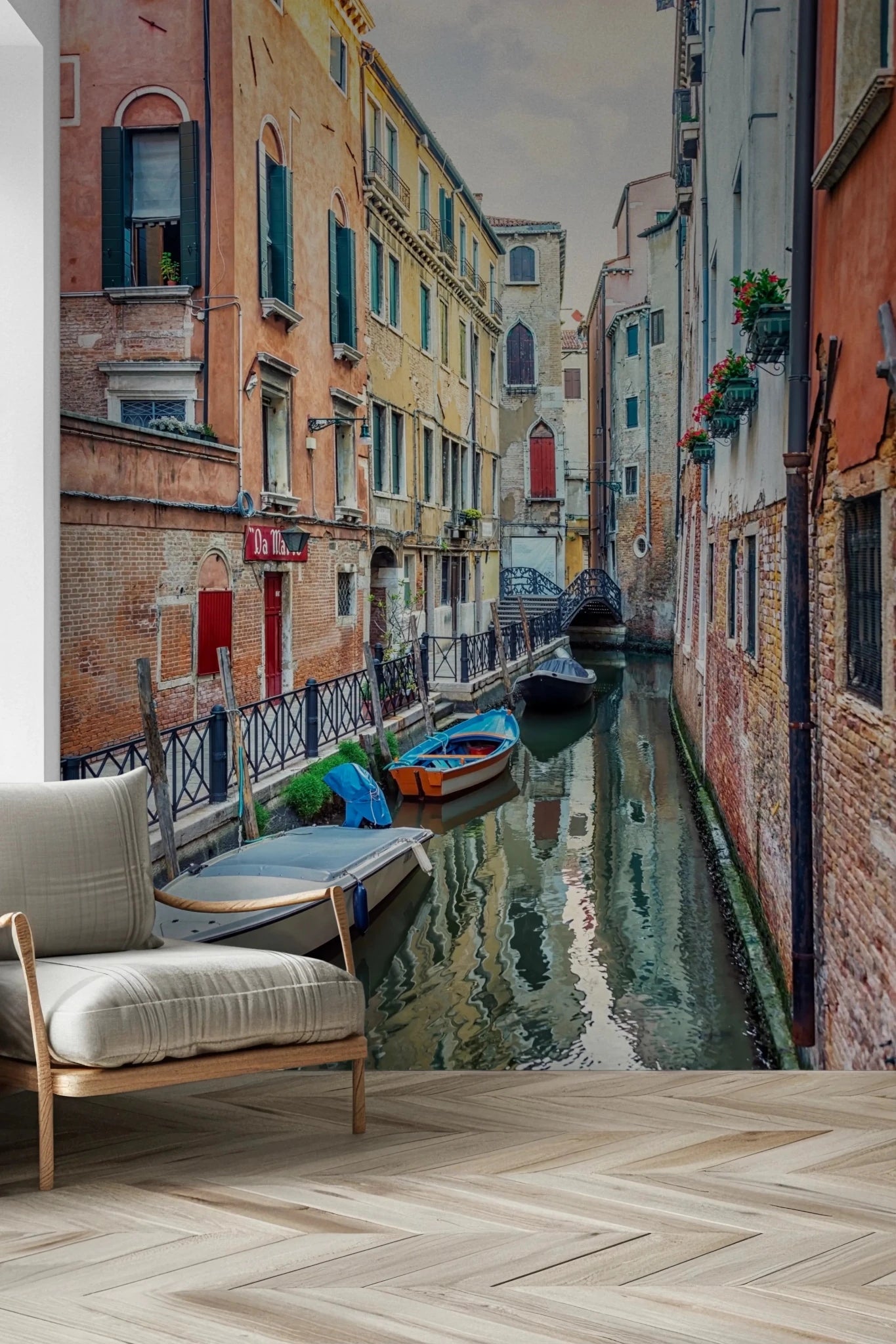 Venetian Canal Serenade Wall Mural