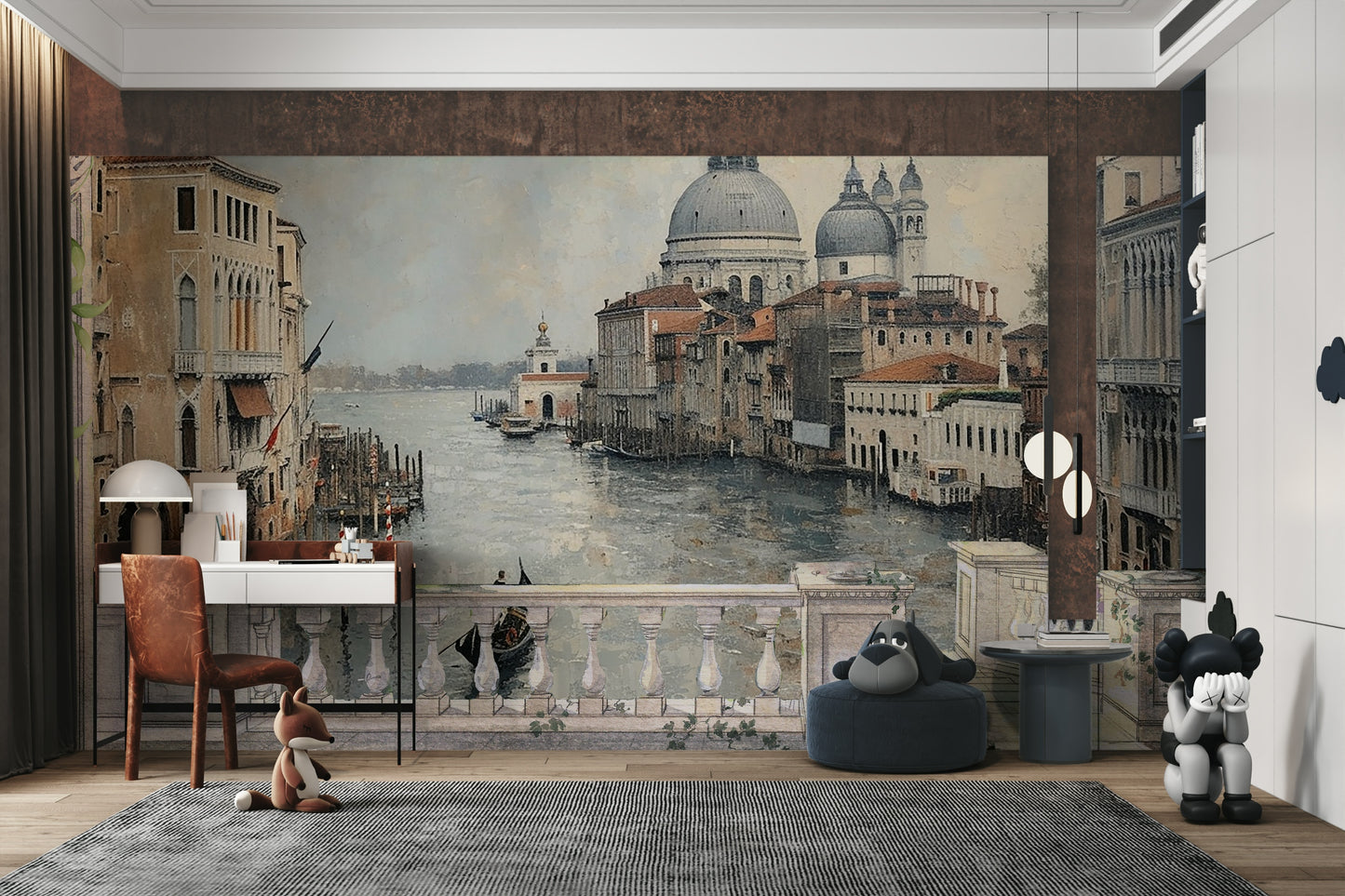 Venetian Canal View Wall Mural