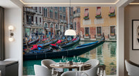 Venetian Gondolas Serenity Wall Mural