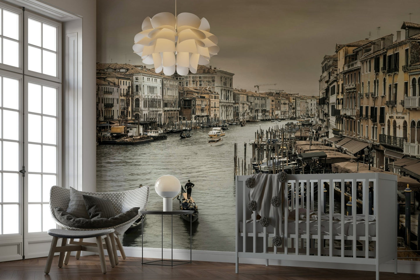 Ideal for a living room, dining room, or study.

