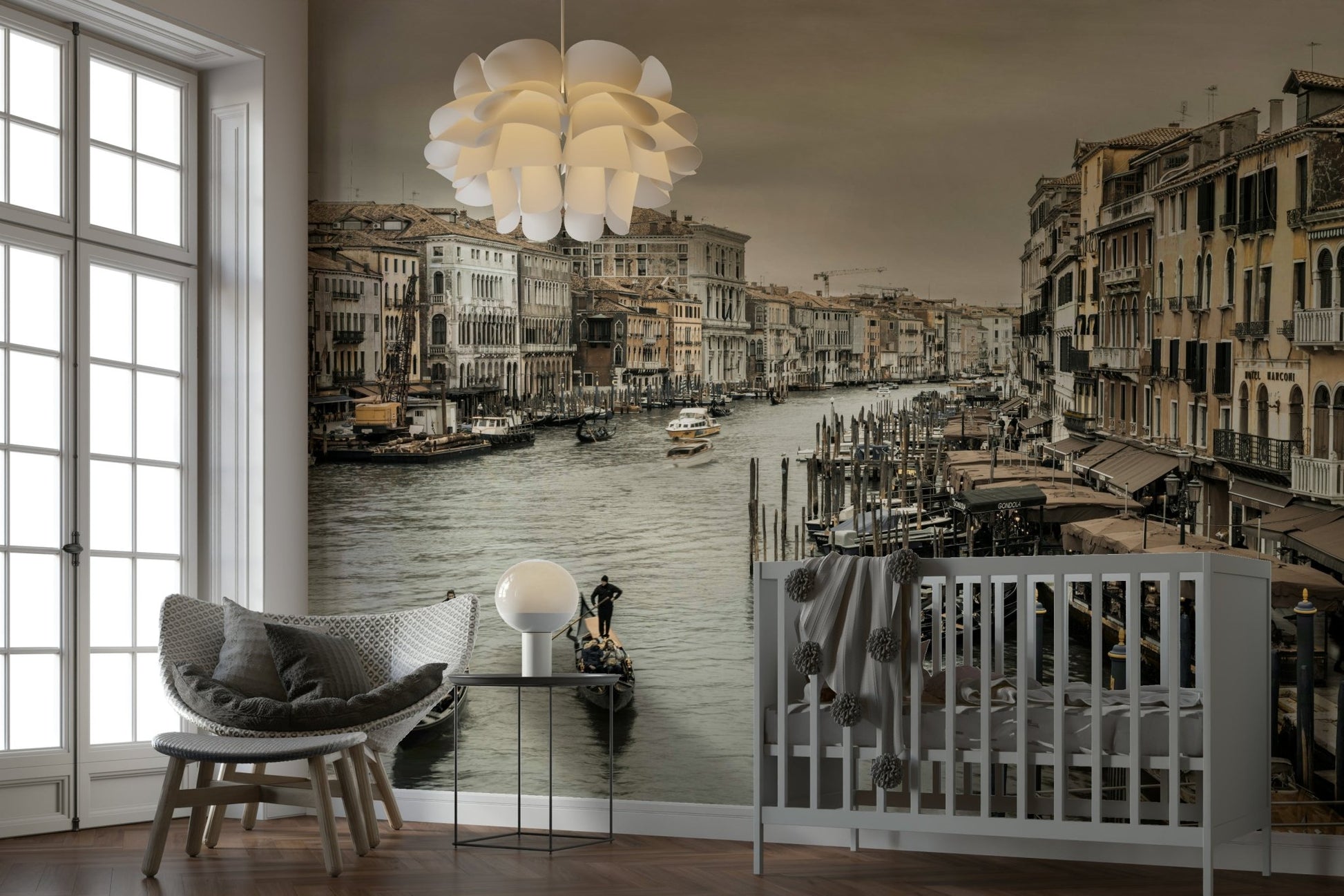 Ideal for a living room, dining room, or study.

