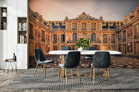 A graceful subtle pattern wall mural in rich, classic tones.

