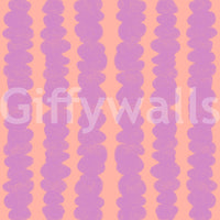 Elegant lilac and peach wallpaper for contemporary interiors

