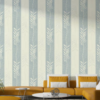 Organic green foliage design for a calming vertical wallpaper

