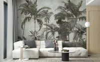 Vibrant Green Forest Wallpaper Mural - Giffywalls