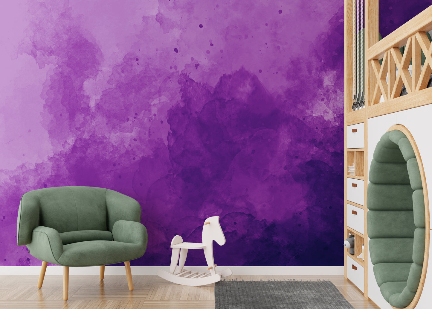 Vibrant Purple Watercolor Wallpaper - Giffywalls