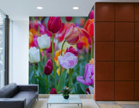 The print captures fine details of the petals and stems, creating a sense of depth.

