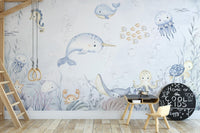 Vibrant Underwater Fishes Wall Mural