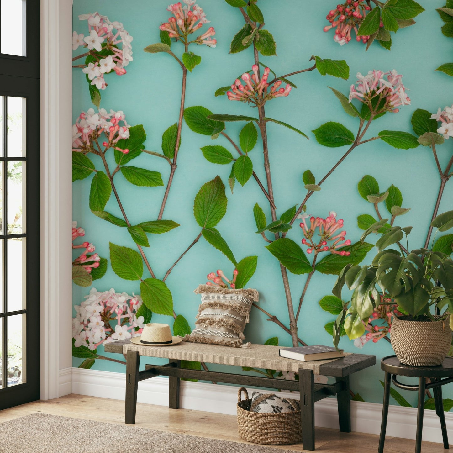 Lush Viburnum Juddii flowers creating a serene atmosphere.

