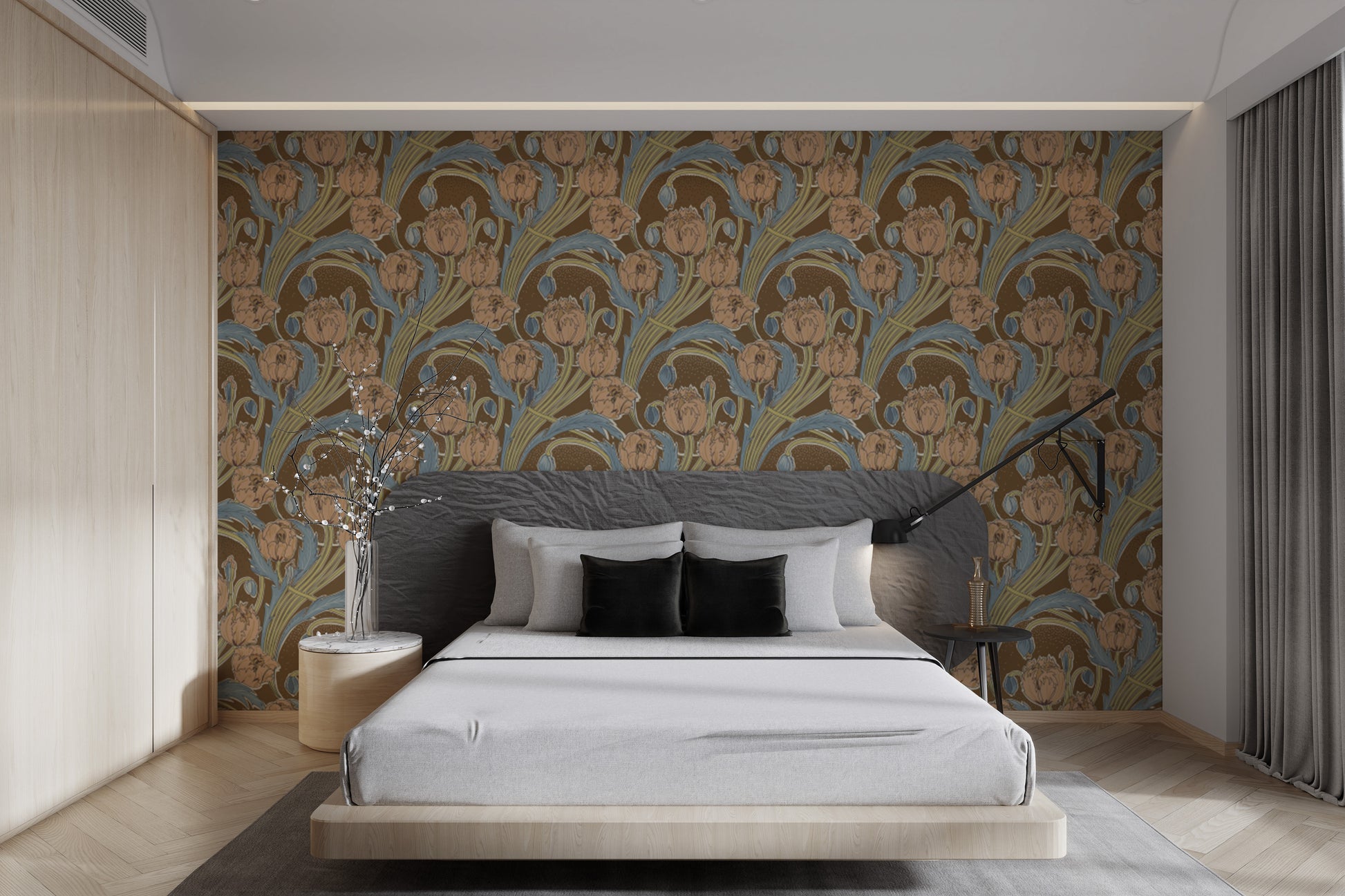 Victorian Cottage Garden wallpaper for elegant, cottage-style walls.



