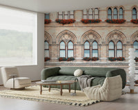Urban Austrian architecture presented in Vienna facade mural