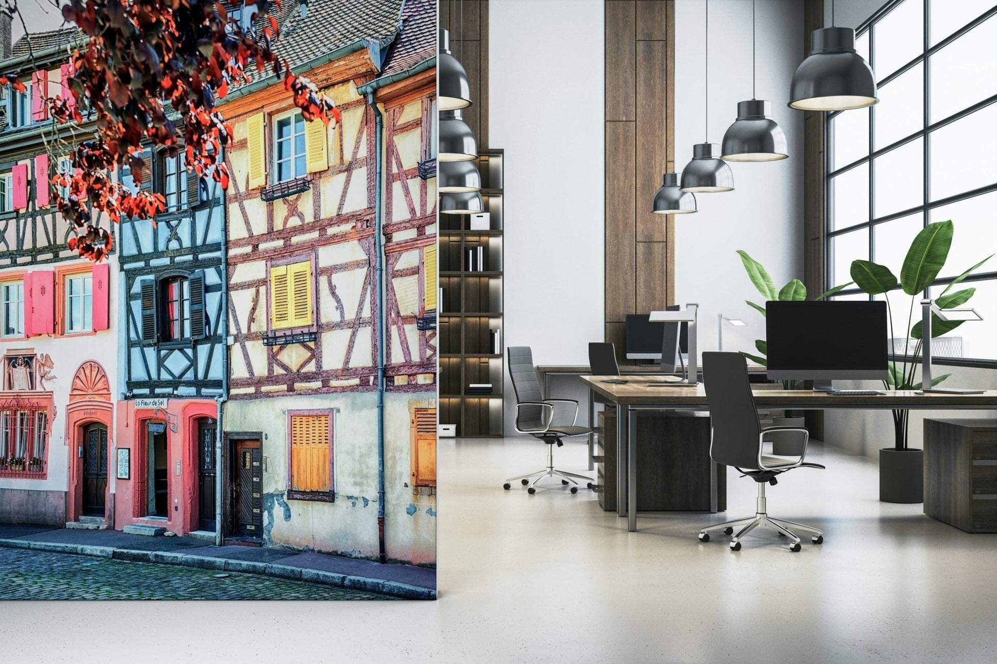 Vintage Alsace Wall Mural