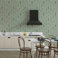 Vintage-style bar wallpaper for home bars and kitchens

