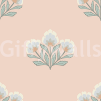 Decorative floral mural wallpaper heritage inspired bouquet wall mural.