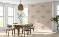 Ethereal floral mural wallpaper peaceful aesthetic Vintage Bloom Repeat.