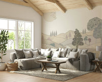 The composition is a wide, landscape view of the blooms.

