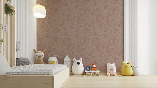 Woodland Garden blush wallpaper for soft interiors


