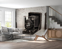 Vintage Camera Trio Wall Mural
