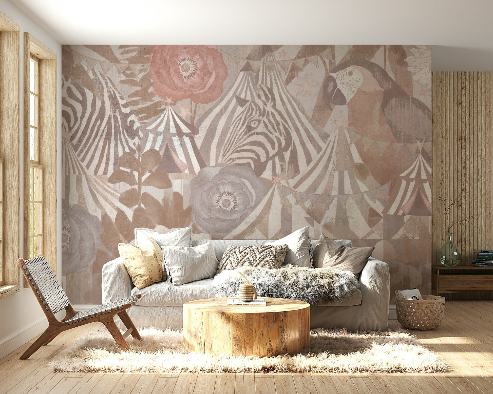 A close-up of the delicate carousel and circus details.

