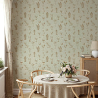 Classic cocktail wallpaper for vintage bar decor

