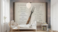 Vintage Cookbook Wall Mural