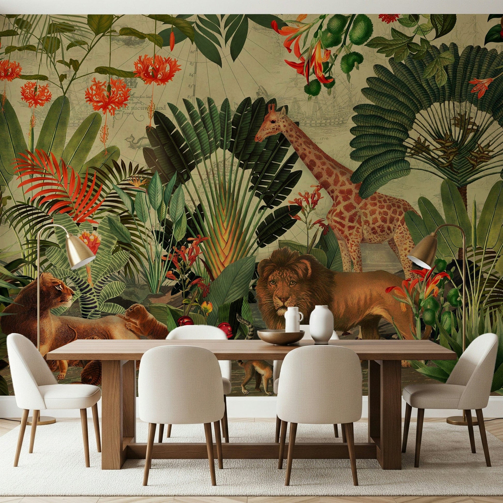 Vintage Explorer's Dream Wall Mural