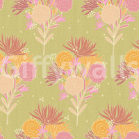 Delicate floral canvas design for a timeless wallpaper look

