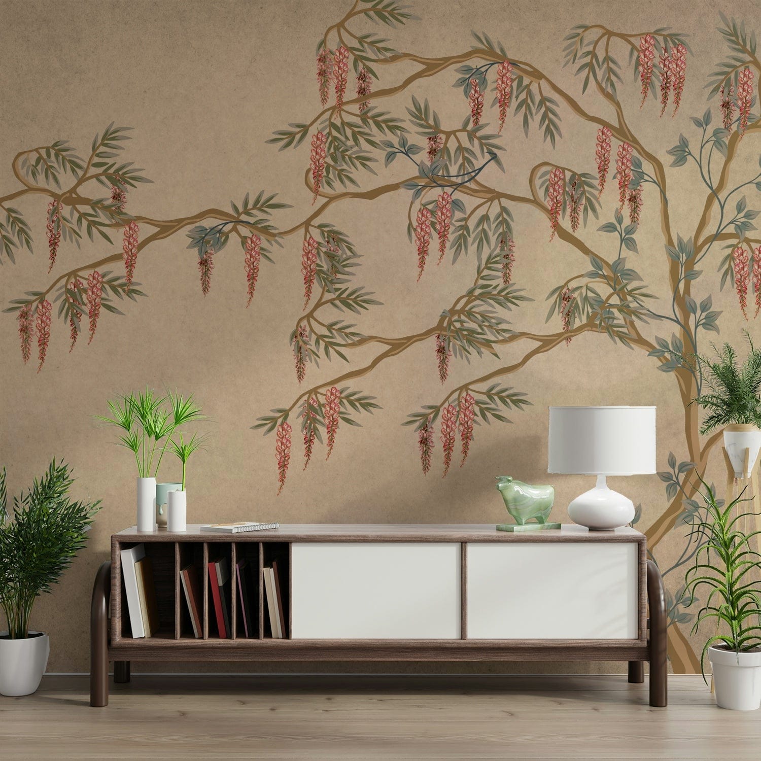 The design has a beautiful, artistic aesthetic.

