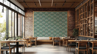 Retro Botanical plant wallpaper for walls