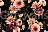 The wallpaper has a smooth, non-reflective matte finish.

