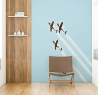 A serene historic aviation wall mural for your decor.

