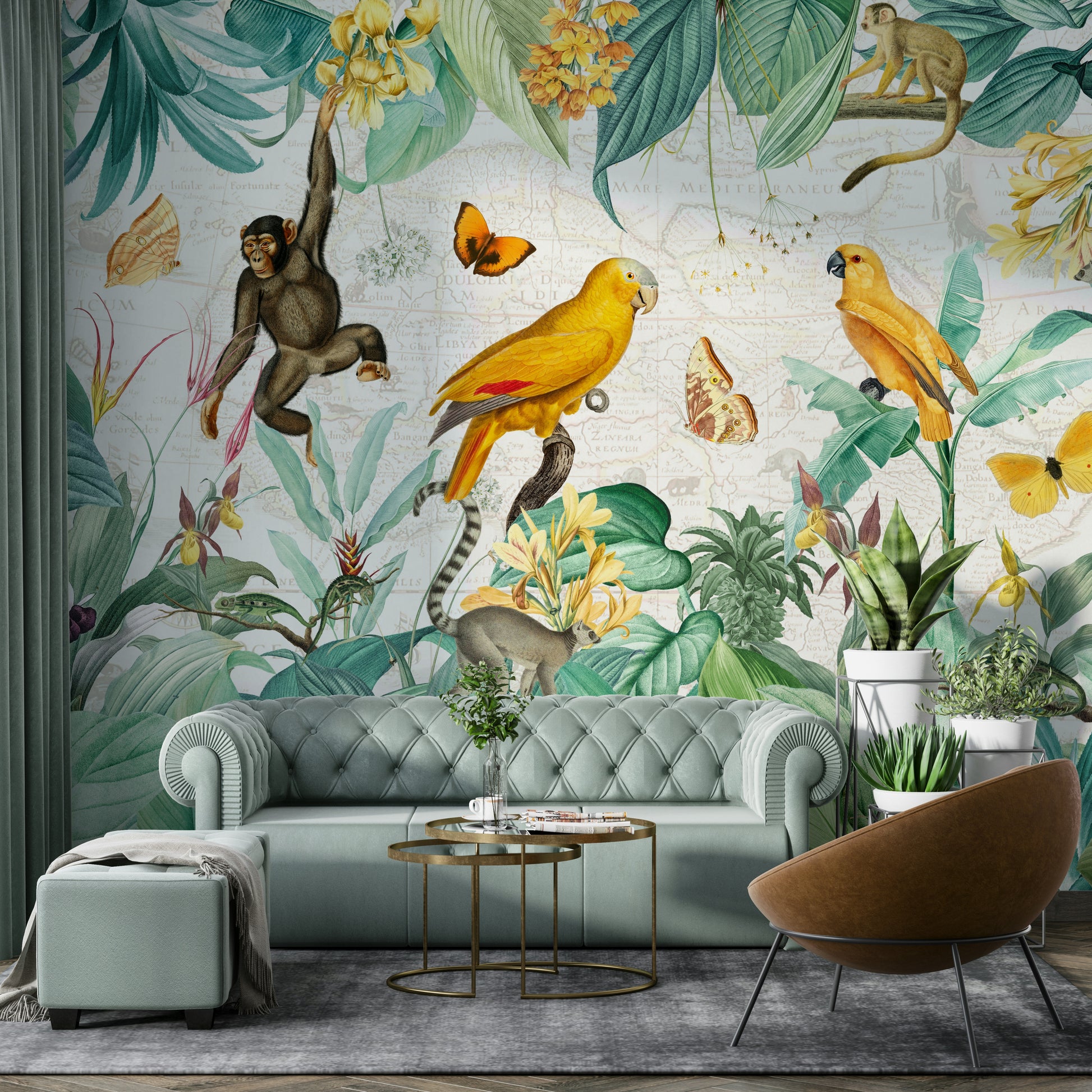 Elegant vintage wallpaper for bedrooms

