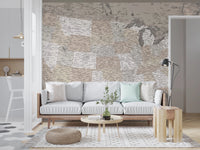 Vintage - looking detailed USA Map, Davey Wall Mural
