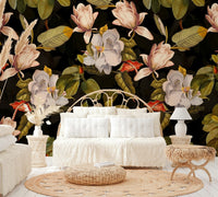 The colors are rich and dramatic, including deep reds, purples, and blues.

