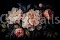 Quiet floral garden wall mural

