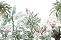The style is a soft-focus illustration or a painterly design.

