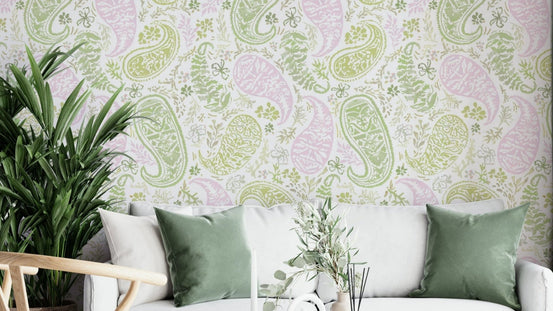 Intricately woven with floral and botanical elements.

