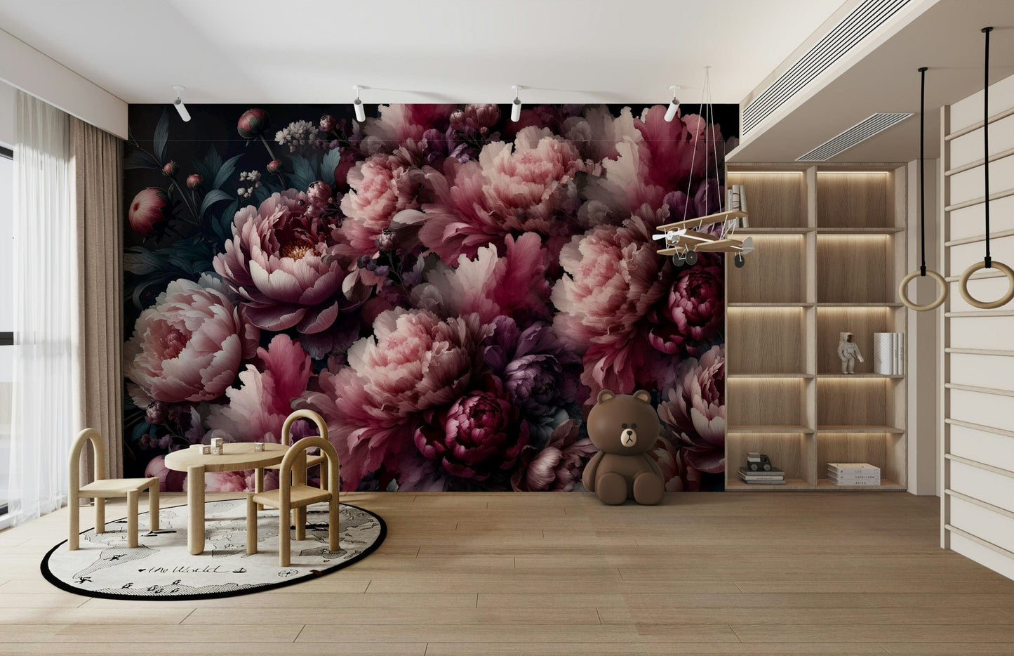 View of friendly shapes and a playful pattern

