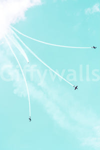 A detail of the brushstrokes and tones in the design.