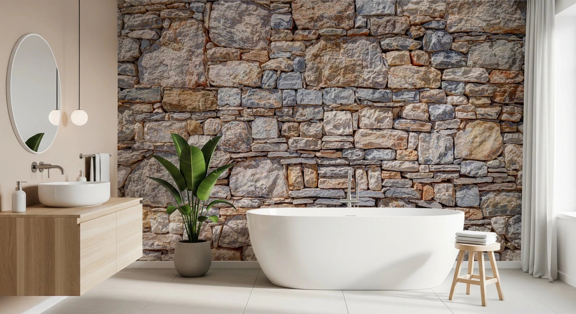 Vintage Rock Wall Effect Wall Mural